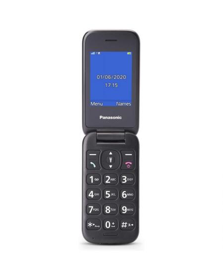 Teléfono Móvil Panasonic KX-TU400EXR para Personas Mayores/ Rojo Granate