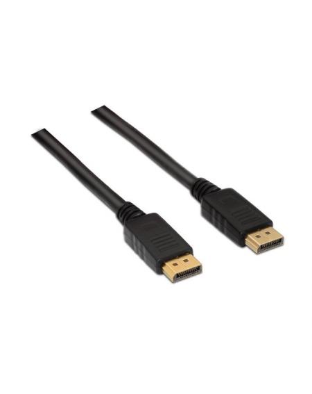 Cable Displayport 1.2 4K Aisens A124-0130/ Displayport Macho - Displayport Macho/ 3m/ Negro - Imagen 1