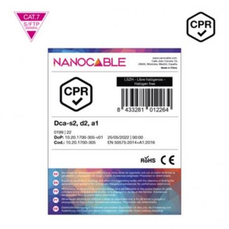 Bobina de Cable SFTP PIMF AWG23 Nanocable 10.20.1700-305 Cat.7/ 305m/ Naranja