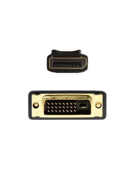 Cable Displayport Aisens A125-0366/ Displayport Macho - DVI Macho/ 2m/ Negro - Imagen 2