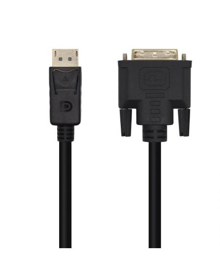 Cable Conversor Aisens A125-0463/ Displayport Macho - DVI Macho/ 3m/ Negro - Imagen 1