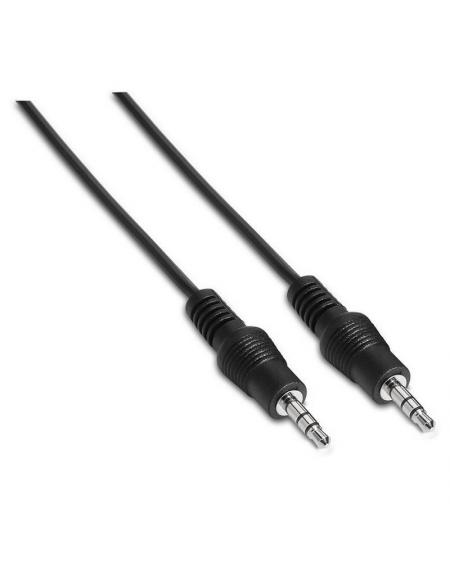 Cable Estéreo Aisens A128-0141/ Jack 3.5 Macho - Jack 3.5 Macho/ 30cm/ Negro - Imagen 1