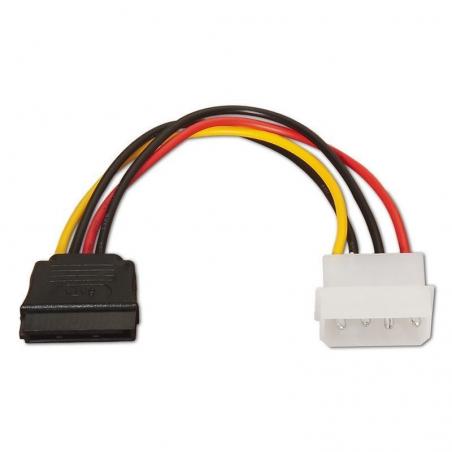 Cable Alimentación SATA Aisens A131-0158/ Molex 4 PIN Macho - SATA Hembra/ 16cm - Imagen 1