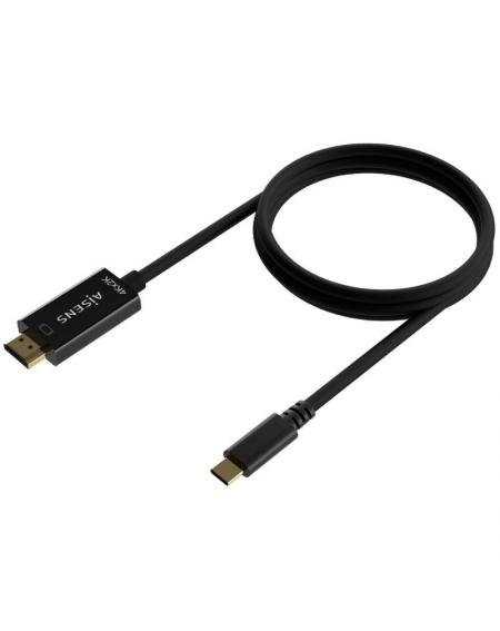 Cable Conversor HDMI 4K Aisens A109-0623/ USB Tipo-C Macho - HDMI Macho/ 80cm/ Negro