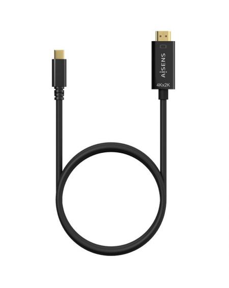 Cable Conversor HDMI 4K Aisens A109-0623/ USB Tipo-C Macho - HDMI Macho/ 80cm/ Negro