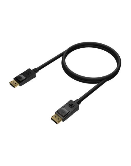 Cable Displayport 1.2 4K Aisens A124-0548/ Displayport Macho - Displayport Macho/ 50cm/ Negro