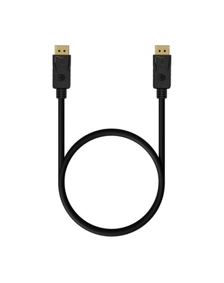 Cable Displayport 1.2 4K Aisens A124-0548/ Displayport Macho - Displayport Macho/ 50cm/ Negro