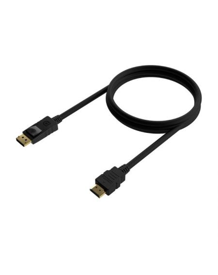 Cable Conversor Aisens A125-0550/ Displayport Macho - HDMI Macho/ 50cm/ Negro