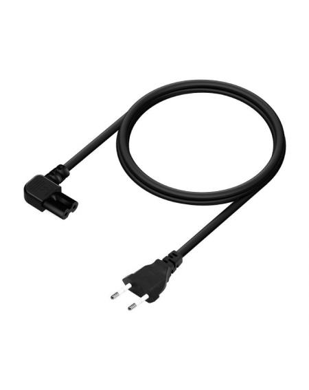 Cable Alimentación Forma 8 Aisens A132-0599/ CEE7/16 Macho - C7 Hembra/ 3m/ Negro