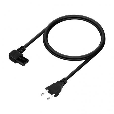 Cable Alimentación Forma 8 Aisens A132-0599/ CEE7/16 Macho - C7 Hembra/ 3m/ Negro