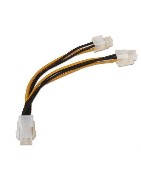 Cable Alimentación para Microprocesador Aisens A131-0166/ 4+4 PIN Macho - Molex 4 PIN Hembra/ 15cm - Imagen 2