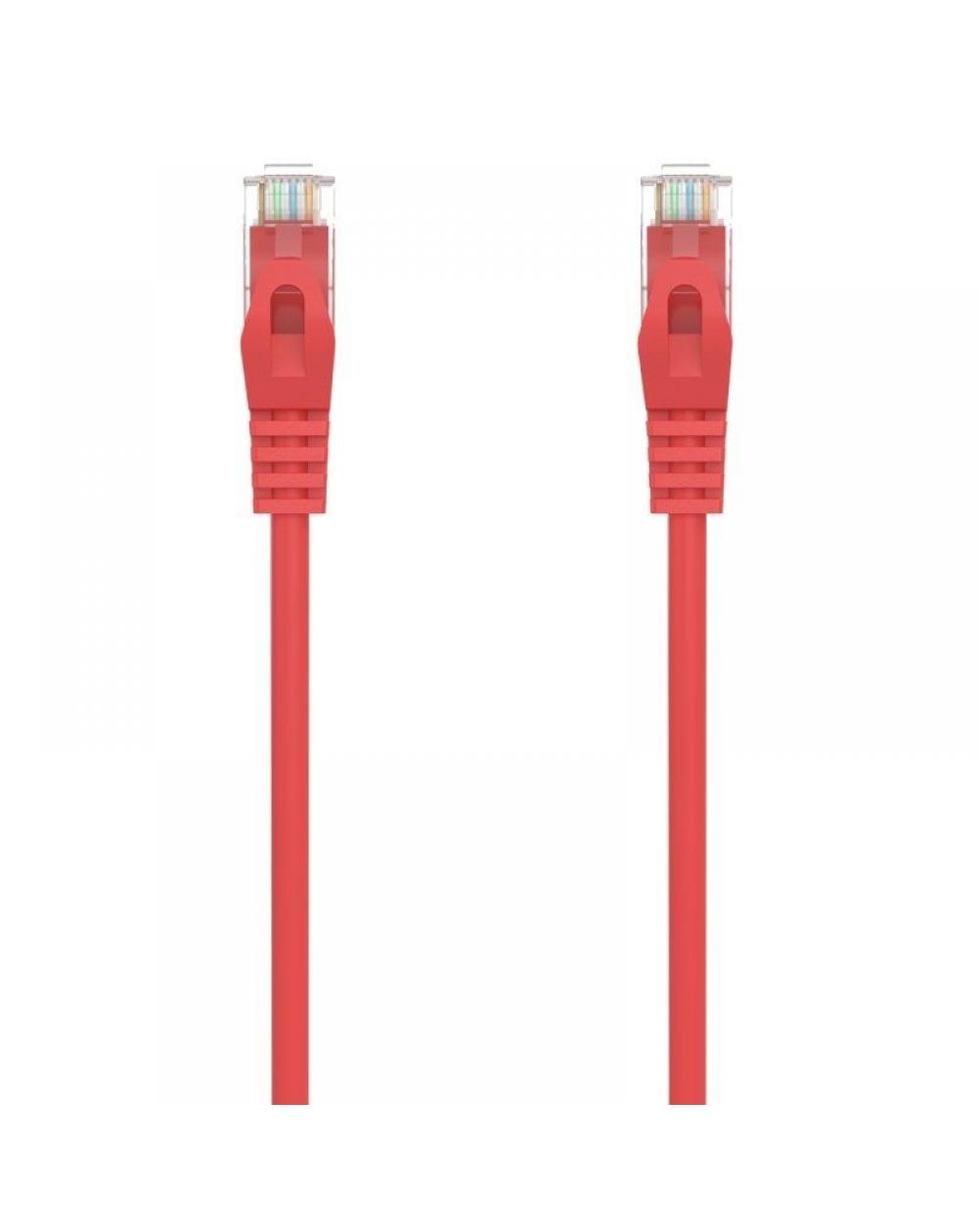Cable de Red RJ45 AWG24 UTP Aisens A145-0559 Cat.6A/ LSZH/ 1m/ Rojo
