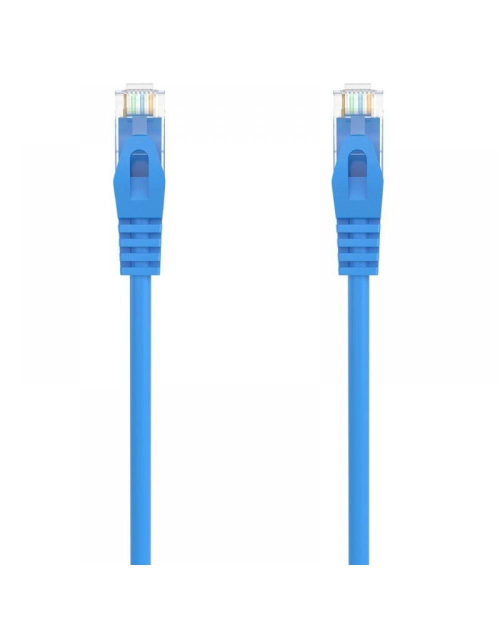 Cable de Red RJ45 AWG24 UTP Aisens A145-0571 Cat.6A/ LSZH/ 30cm/ Azul