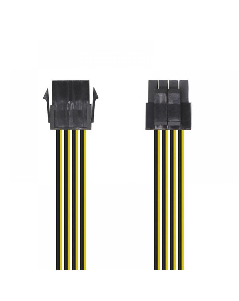 Cable de Alimentación Microprocesador Aisens A131-0419/ Molex -4+4 PIN Macho - Molex 8 PIN Hembra/ 30cm - Imagen 1