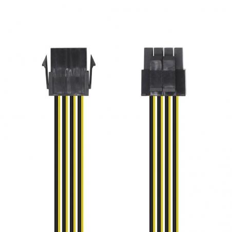 Cable de Alimentación Microprocesador Aisens A131-0419/ Molex -4+4 PIN Macho - Molex 8 PIN Hembra/ 30cm - Imagen 1