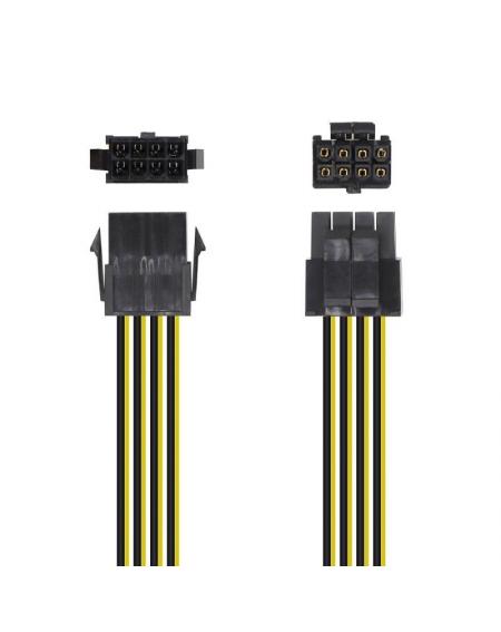 Cable de Alimentación Microprocesador Aisens A131-0419/ Molex -4+4 PIN Macho - Molex 8 PIN Hembra/ 30cm - Imagen 2