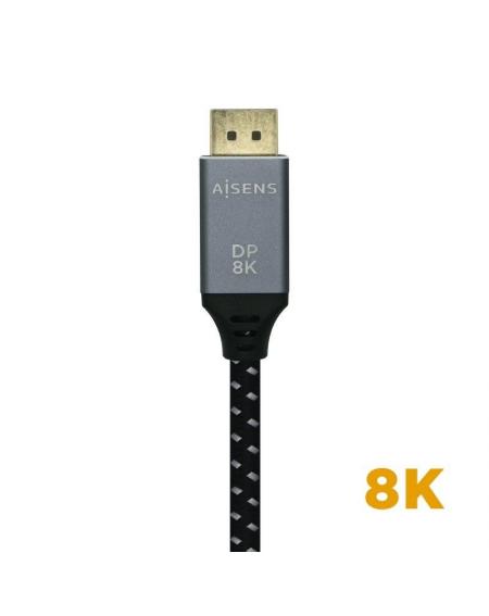 Cable Displayport 1.4 8K Aisens A149-0434/ Displayport Macho - Displayport Macho/ 0.5m/ Negro Gris - Imagen 3