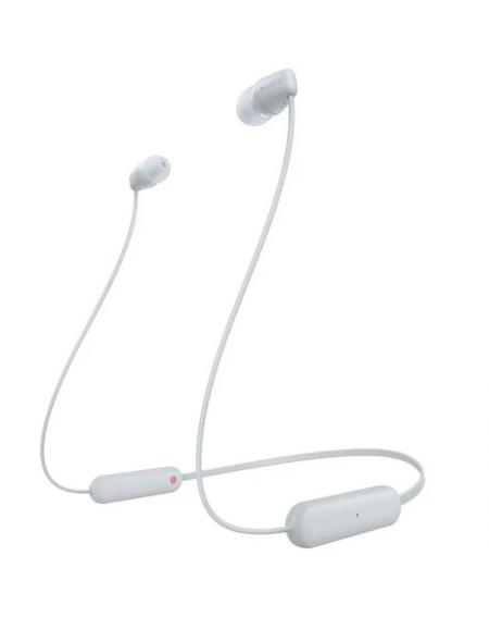 Auriculares Inalámbrico Intrauditivos Sony WI-C100/ con Micrófono/ Bluetooth/ Blancos