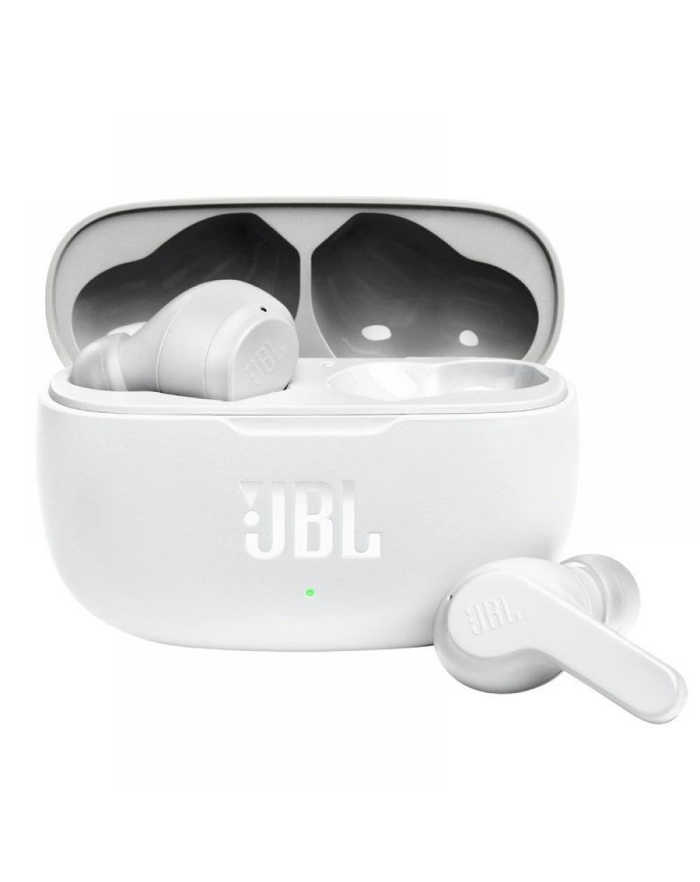 Auriculares Bluetooth JBL Wave 200TWS con estuche de carga/ Autonomía 5h/ Blancos