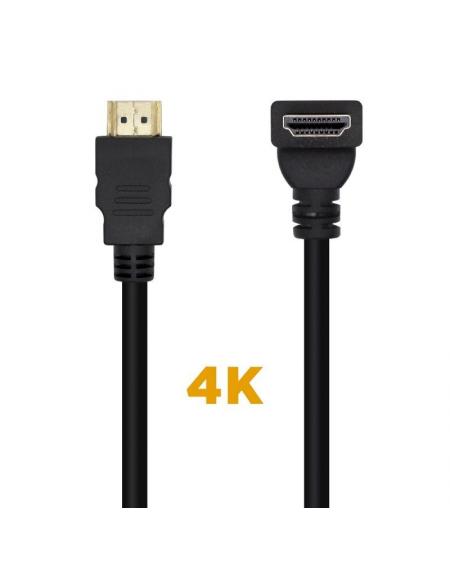 Cable HDMI 2.0 4K Aisens A120-0456/ HDMI Macho - HDMI Macho/ 1m/ Negro - Imagen 2