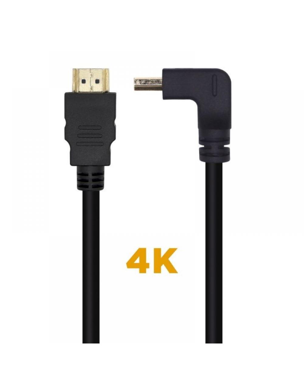 Cable HDMI 2.0 4K Aisens A120-0457/ HDMI Macho - HDMI Macho/ 2m/ Negro - Imagen 1