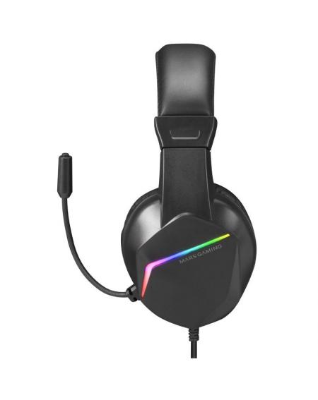 Auriculares Gaming con Micrófono Mars Gaming MH122/ Jack 3.5/ Negros