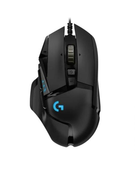 Ratón Gaming Logitech G502 Hero/ Hasta 25600 DPI/ Negro