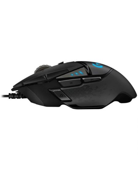 Ratón Gaming Logitech G502 Hero/ Hasta 25600 DPI/ Negro