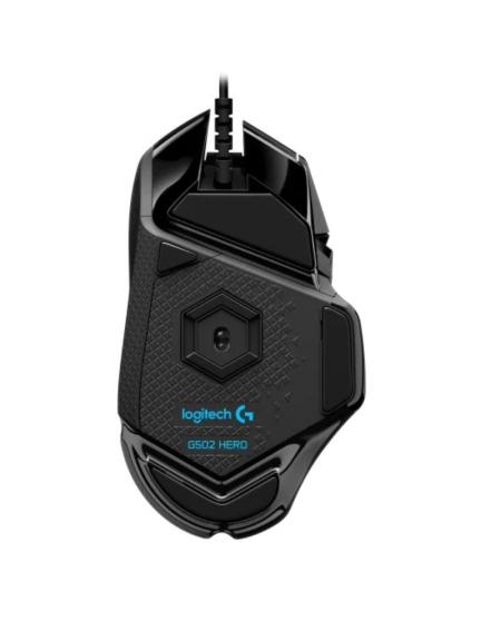 Ratón Gaming Logitech G502 Hero/ Hasta 25600 DPI/ Negro