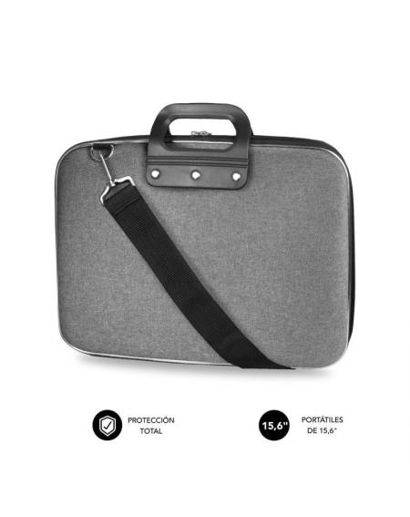 Maletín Subblim EVA Laptop Bag PL para Portátiles hasta 15.6'/ Cinta para Trolley/ Gris
