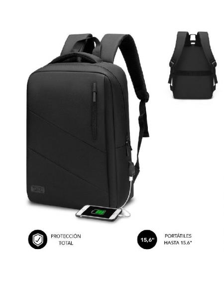 Mochila Subblim City Backpack para Portátiles hasta 15.6'/ Puerto USB