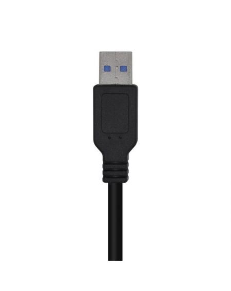 Cable USB 3.0 Aisens A105-0446/ USB Macho - USB Macho/ 1m/ Negro - Imagen 3