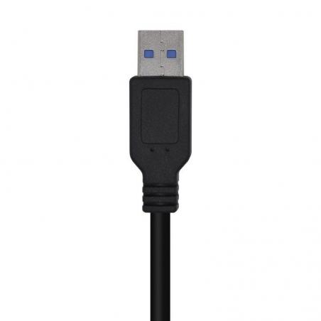 Cable USB 3.0 Aisens A105-0446/ USB Macho - USB Macho/ 1m/ Negro - Imagen 3