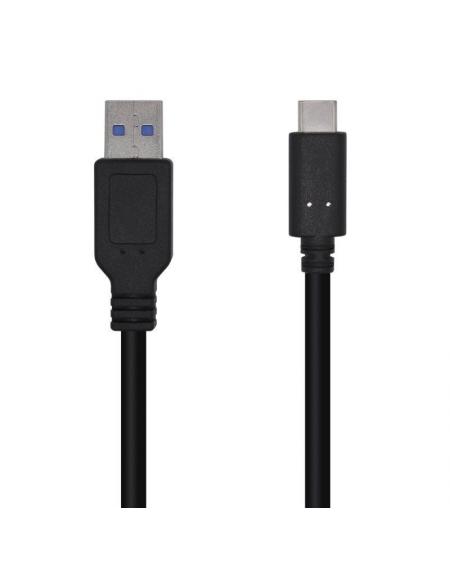 Cable USB 3.1 Aisens A107-0449/ USB Tipo-C Macho - USB Macho/ 0.5m/ Negro - Imagen 1