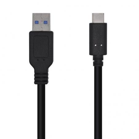 Cable USB 3.1 Aisens A107-0449/ USB Tipo-C Macho - USB Macho/ 0.5m/ Negro - Imagen 1