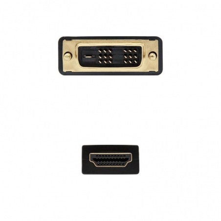 Cable HDMI Nanocable 10.15.0502/ DVI Macho - HDMI Macho/ 1.8m/ Negro - Imagen 2