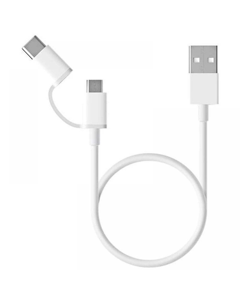 CABLE USB 2.0 XIAOMI SJV4083TY - CONECTORES USB TIPO-C TIPO A / MICRO USB - 30CM - WHITE - Imagen 1