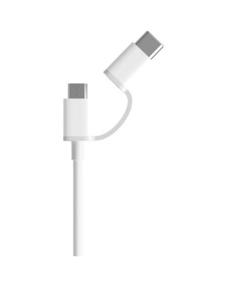 CABLE USB 2.0 XIAOMI SJV4083TY - CONECTORES USB TIPO-C TIPO A / MICRO USB - 30CM - WHITE - Imagen 2