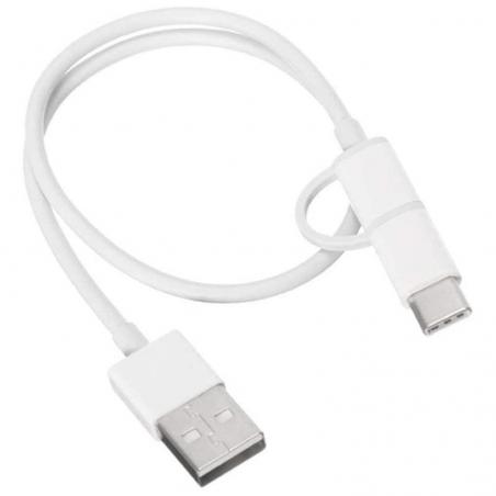 CABLE USB 2.0 XIAOMI SJV4083TY - CONECTORES USB TIPO-C TIPO A / MICRO USB - 30CM - WHITE - Imagen 4