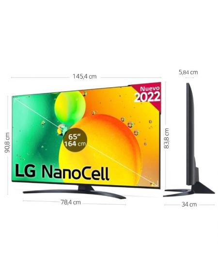 Televisor LG NanoCell 65NANO766QA 65'/ Ultra HD 4K/ Smart TV/ WiFi