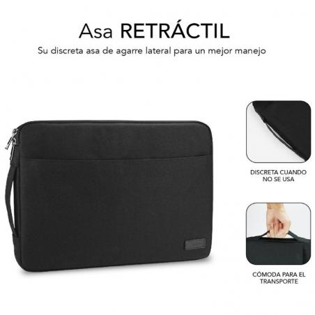 Funda Subblim Urban Laptop Sleeve para Portátiles hasta 14'/ Negra