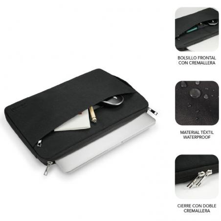 Funda Subblim Urban Laptop Sleeve para Portátiles hasta 14'/ Negra