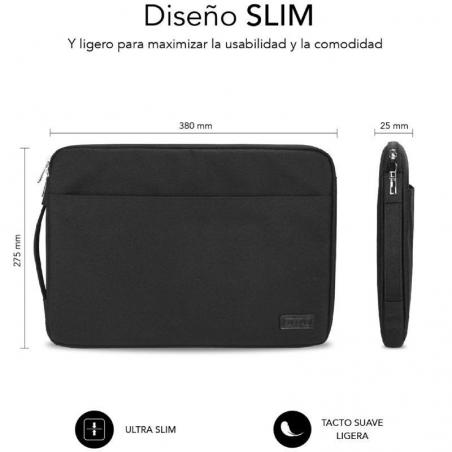 Funda Subblim Urban Laptop Sleeve para Portátiles hasta 14'/ Negra