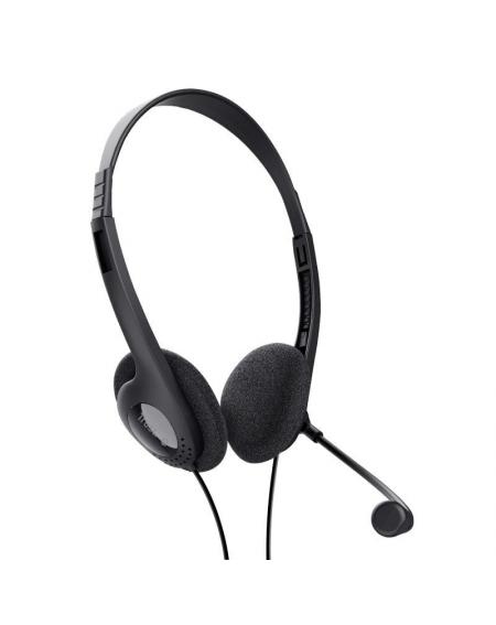 Auriculares Trust Chat Headset 24659/ con Micrófono/ Jack 3.5/ Negros