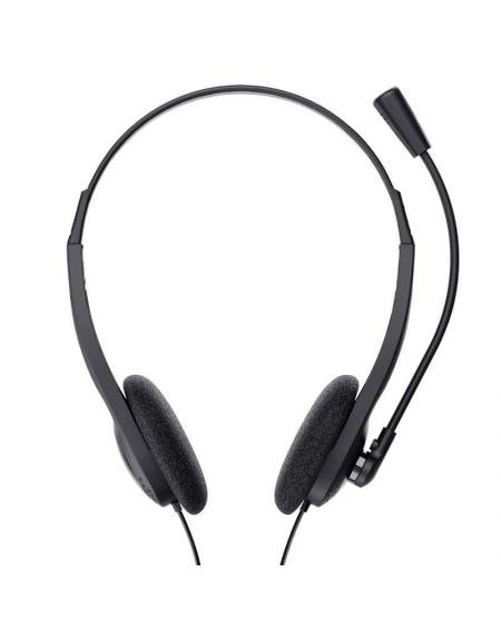 Auriculares Trust Chat Headset 24659/ con Micrófono/ Jack 3.5/ Negros