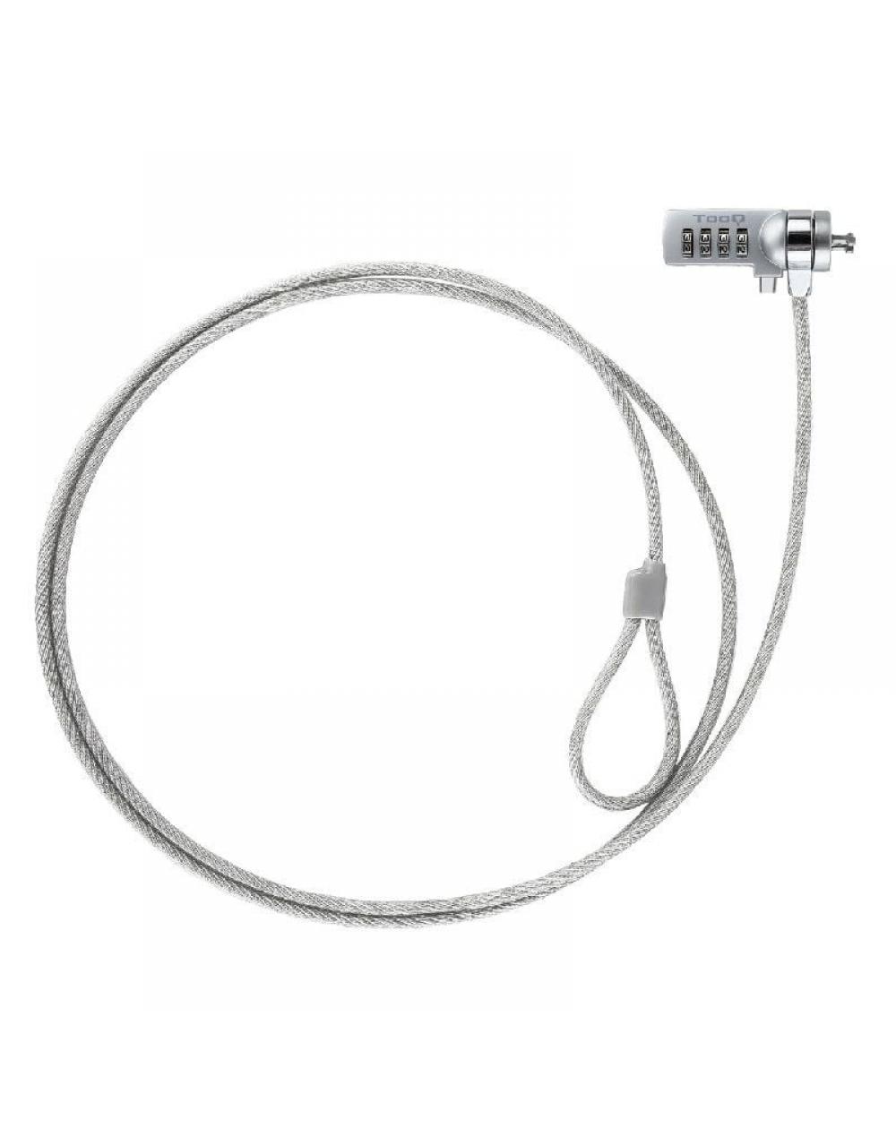 Cable de Seguridad para Portátiles TooQ TQCLKC0015/ 1.5m