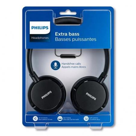 Auriculares Philips SHL5005/ con Micrófono/ Jack 3.5/ Negros
