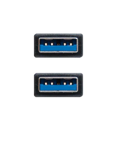 Cable USB 3.0 Nanocable 10.01.1001-BK/ USB Macho - USB Macho/ 1m/ Negro - Imagen 3