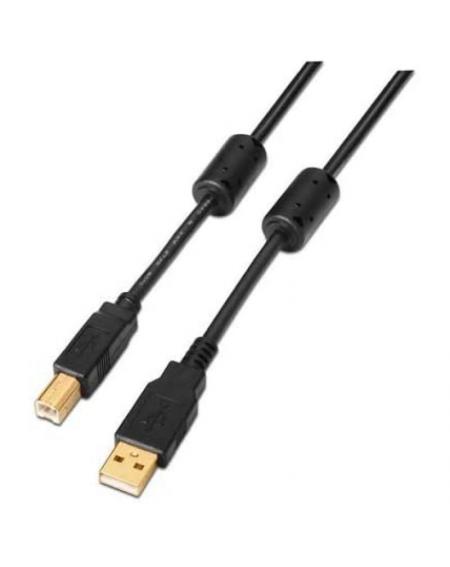 Cable USB 2.0 Impresora Nanocable 10.01.1203/ USB Macho - USB Macho/ 3m/ Negro - Imagen 4