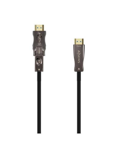 Cable HDMI 2.1 AOC 8K Desmontable Aisens A153-0647/ HDMI Macho / D Macho - HDMI Macho/ 40m/ Negro